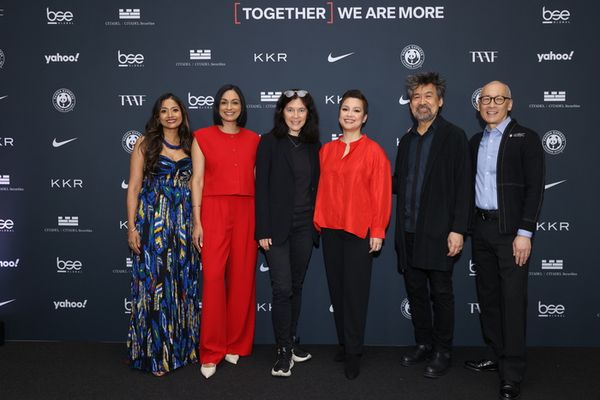 Shoba Narayan, Shanelle Kaul, Diane Paulus, Lea Salonga, David Henry Hwang, and Frani Photo