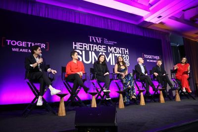 Darren Criss, Lea Salonga, Diane Paulus, Shoba Narayan, Francis Jue, David Henry Hwan Photo