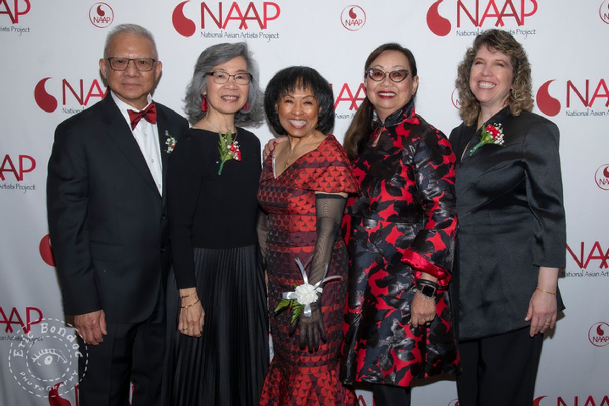 Raymond Wong, Janice Lee Wong, Baayork Lee, Lina Lew Woo, Peggy Chin at 