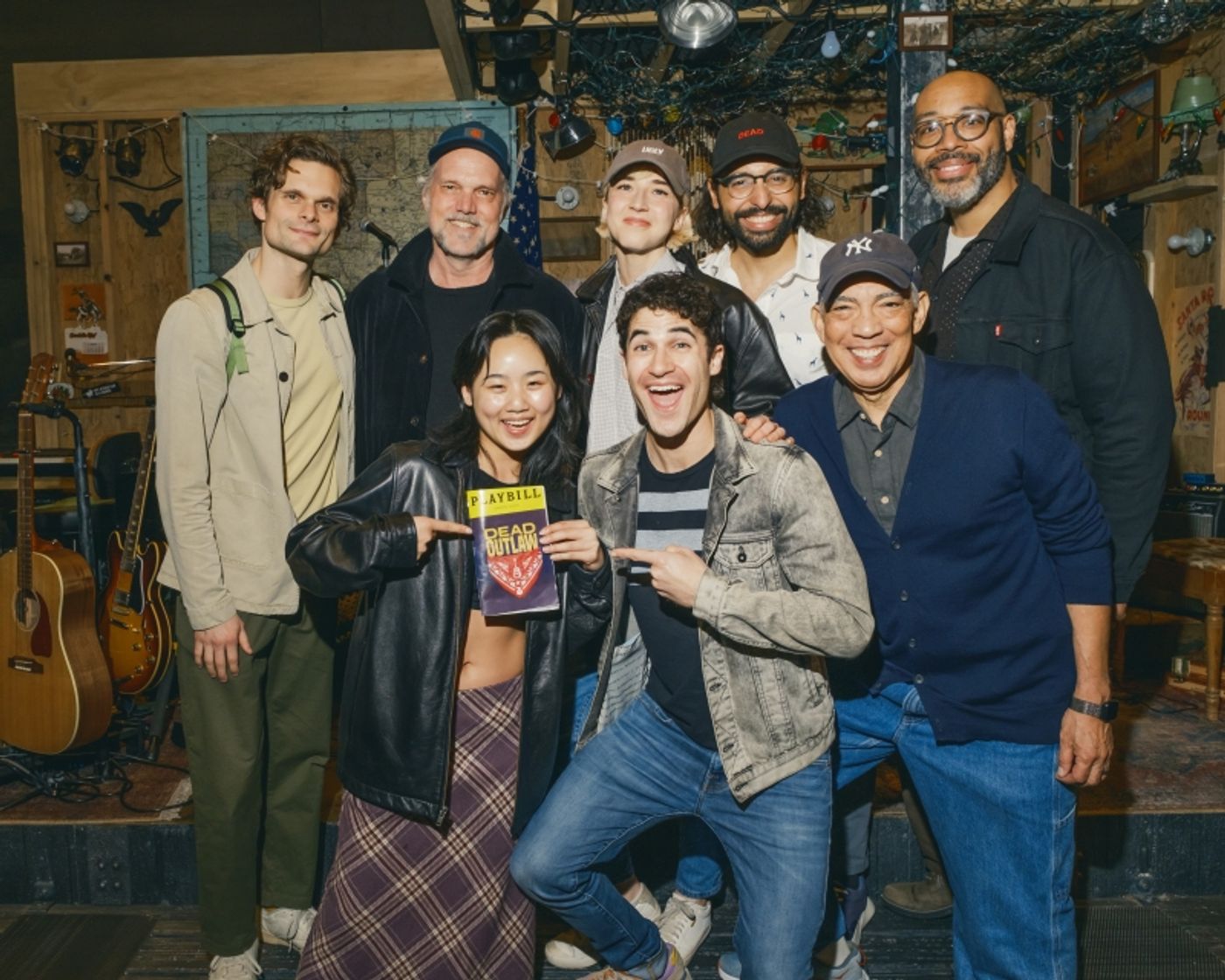 Photos: Darren Criss and Helen J. Shen Visit the Cast of Broadway's DEAD OUTLAW  Image