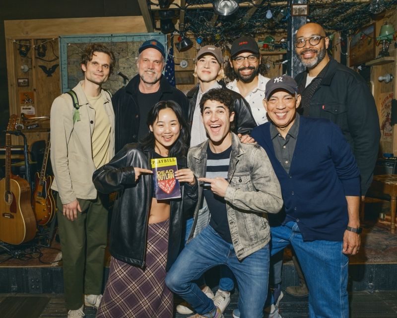 Photos: Darren Criss and Helen J. Shen Visit the Cast of Broadway's DEAD OUTLAW — photo 1 of 3