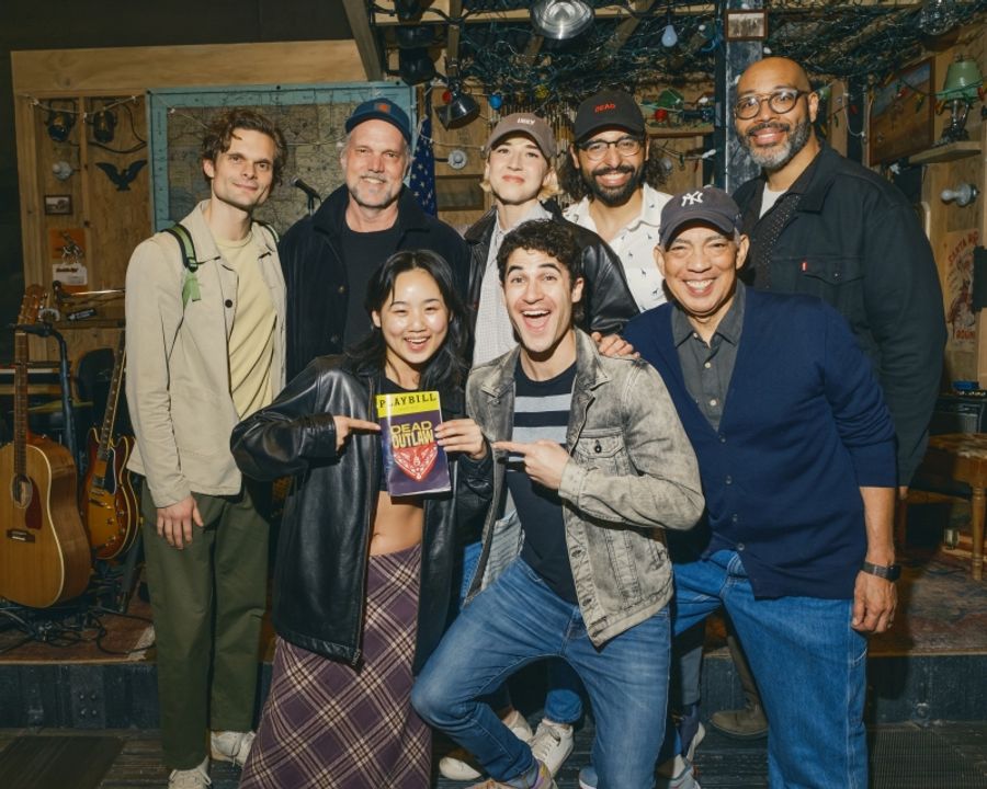 Photos: Darren Criss and Helen J. Shen Visit the Cast of Broadway's DEAD OUTLAW Image