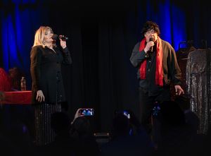 Dorothy Bishop and George Sanders. Photo credit: Conor Weiss @ BroadwayWorld Dorothy Bishop and George Sanders. Photo credit: Conor Weiss Photo