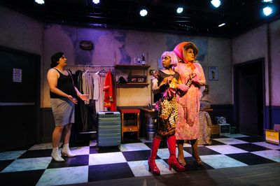 Michael Yussef Greene (Casey), Omar Laguerre-Lewis (Rexy), and Anthony DeRose (Miss T Photo