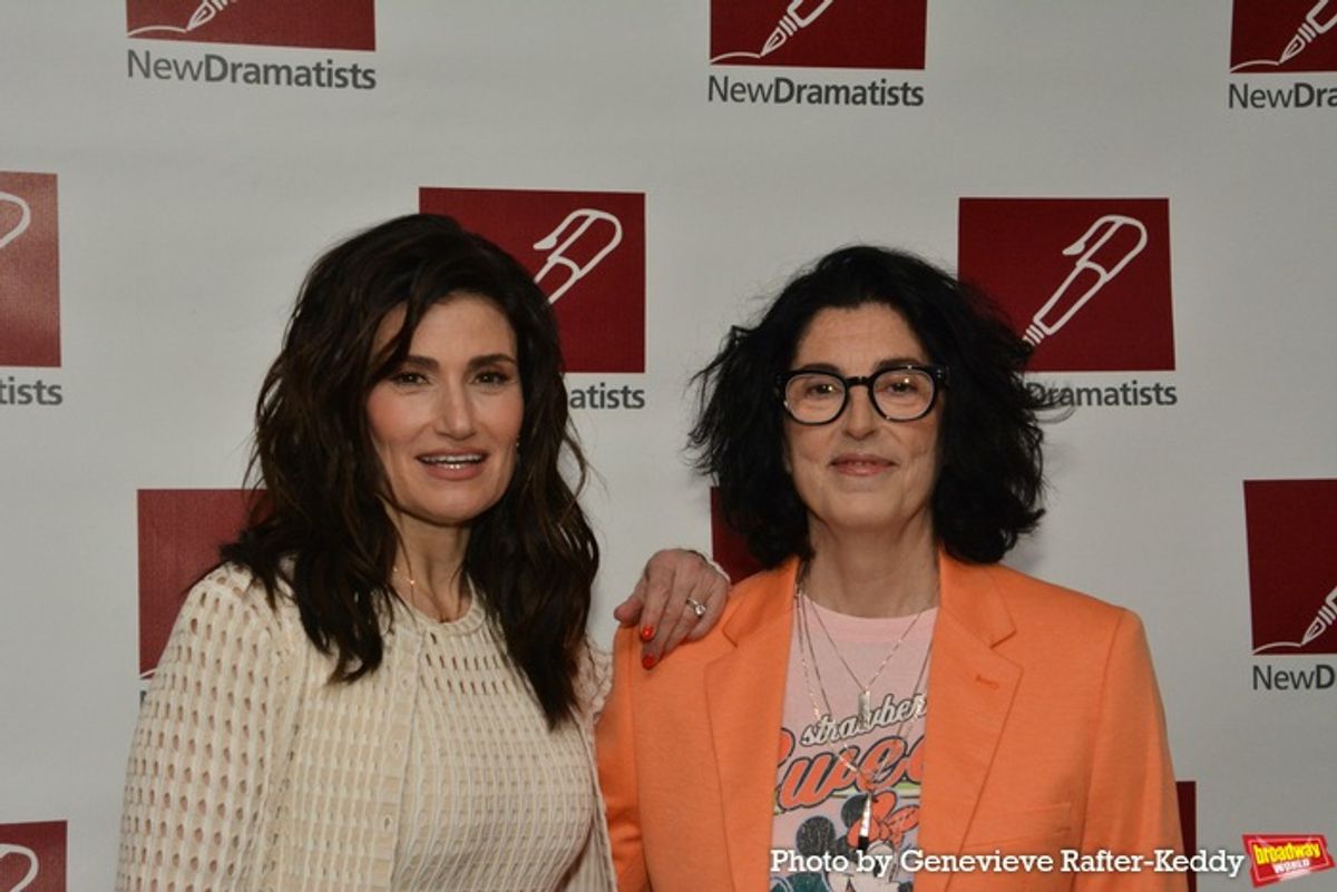 Idina Menzel and Tina Landau at 