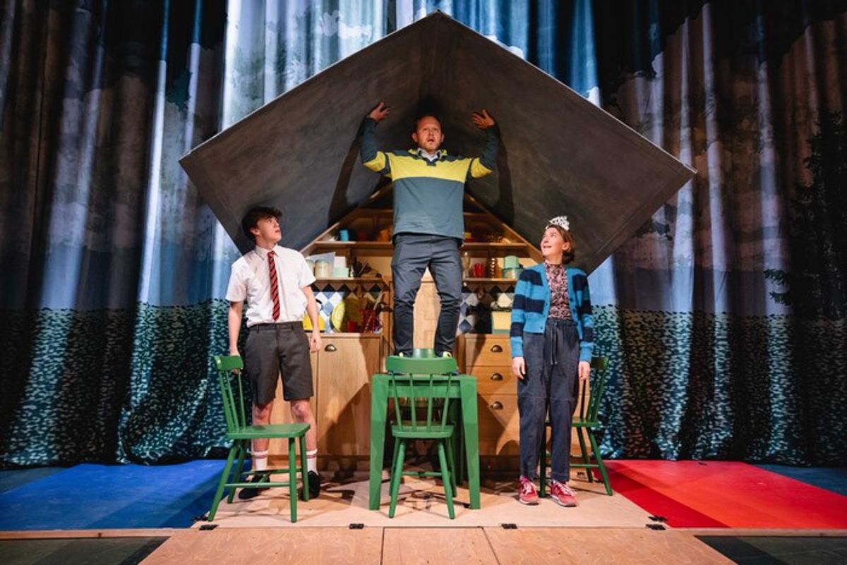 Luke Lambert, Michael Jibson and Gemma Whelan  at 