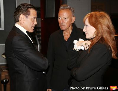 George Clooney, Bruce Springsteen and Patti Scialfa Photo