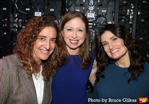 Producer Eva Price, Dr. Chelsea Clinton and Idina Menze Photo