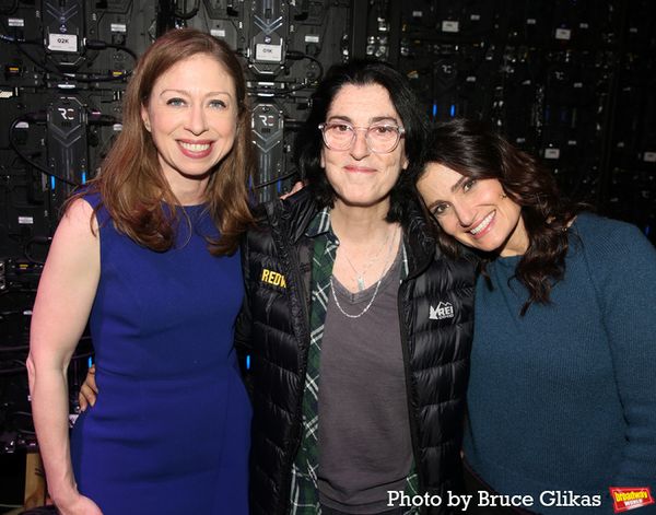 Dr. Chelsea Clinton, Tina Landau and Idina Menzel Photo