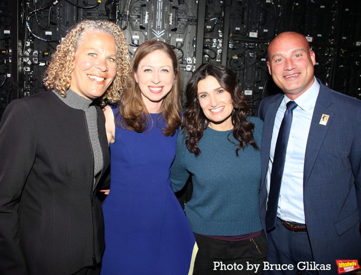 Commissioner of the New York State’s Office of Addiction Services and Support Dr. Chinazo Cunningham, Vice Chair of the Clinton Foundation Dr. Chelsea Clinton, Idina Menzel and Vice President and Chief Development Officer of the Hazelden Betty Ford Foundation David Wilke  at 