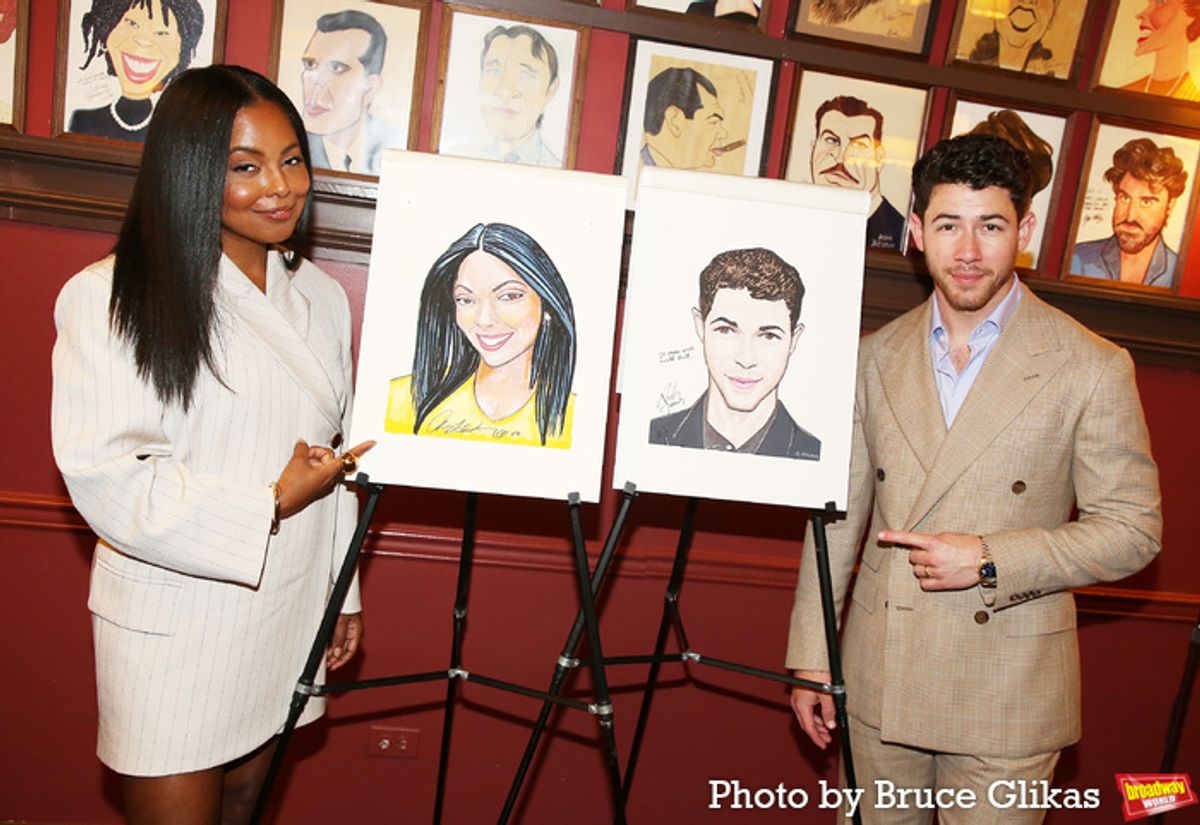Adrienne Warren and Nick Jonas at 