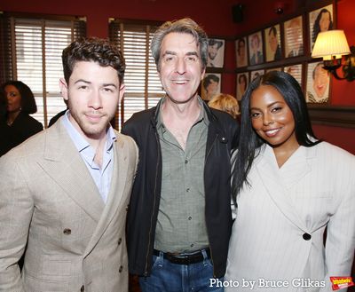 Nick Jonas, Jason Robert Brown and Adrienne Warren Photo