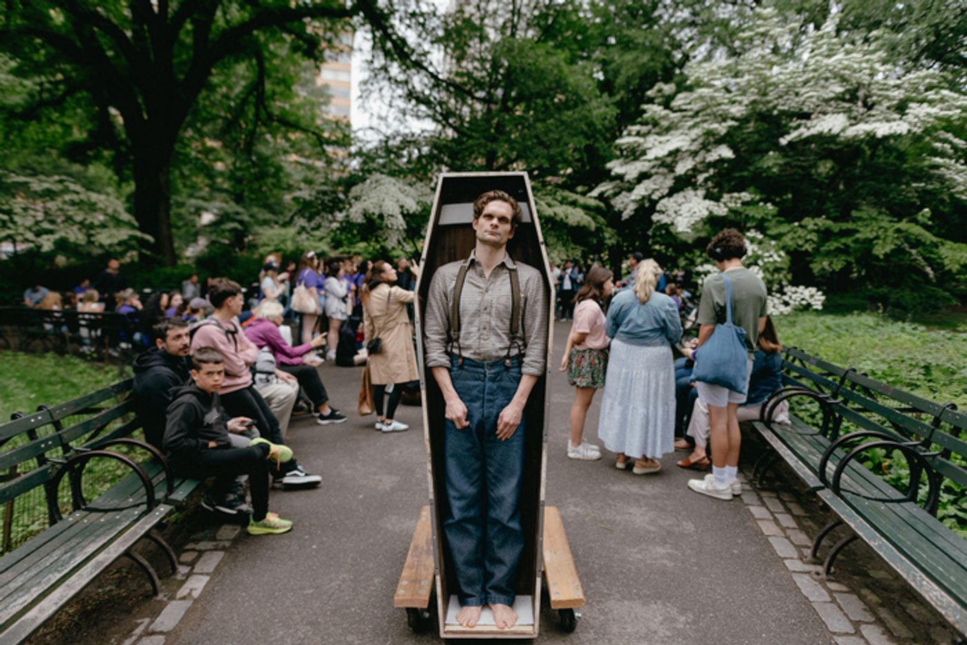 Photos: DEAD OUTLAW Star Andrew Durand Pops Up Around NYC  Image