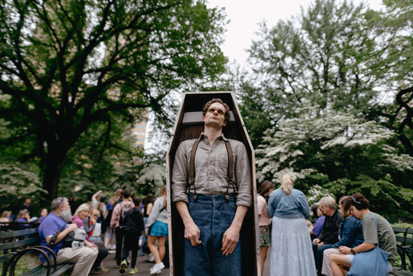 Photos: DEAD OUTLAW Star Andrew Durand Pops Up Around NYC  Image