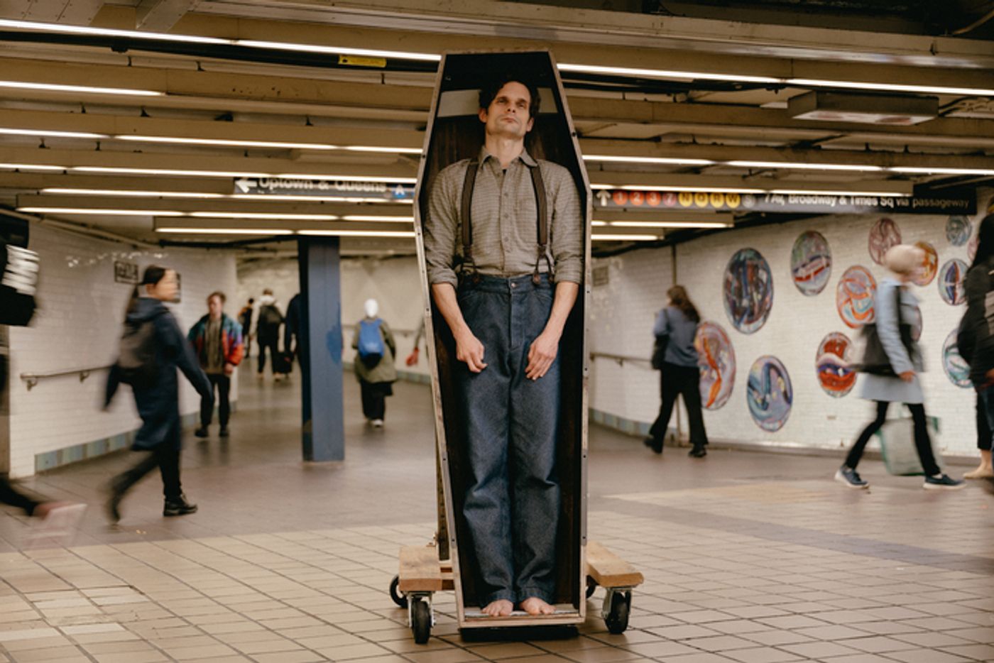 Photos: DEAD OUTLAW Star Andrew Durand Pops Up Around NYC  Image