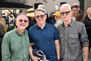 Marc Shaiman, Matthew Broderick and John Slattery Photo