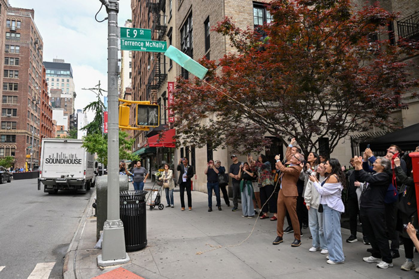 Photos: East 9th Street is Officially Renamed Terrence McNally Way  Image