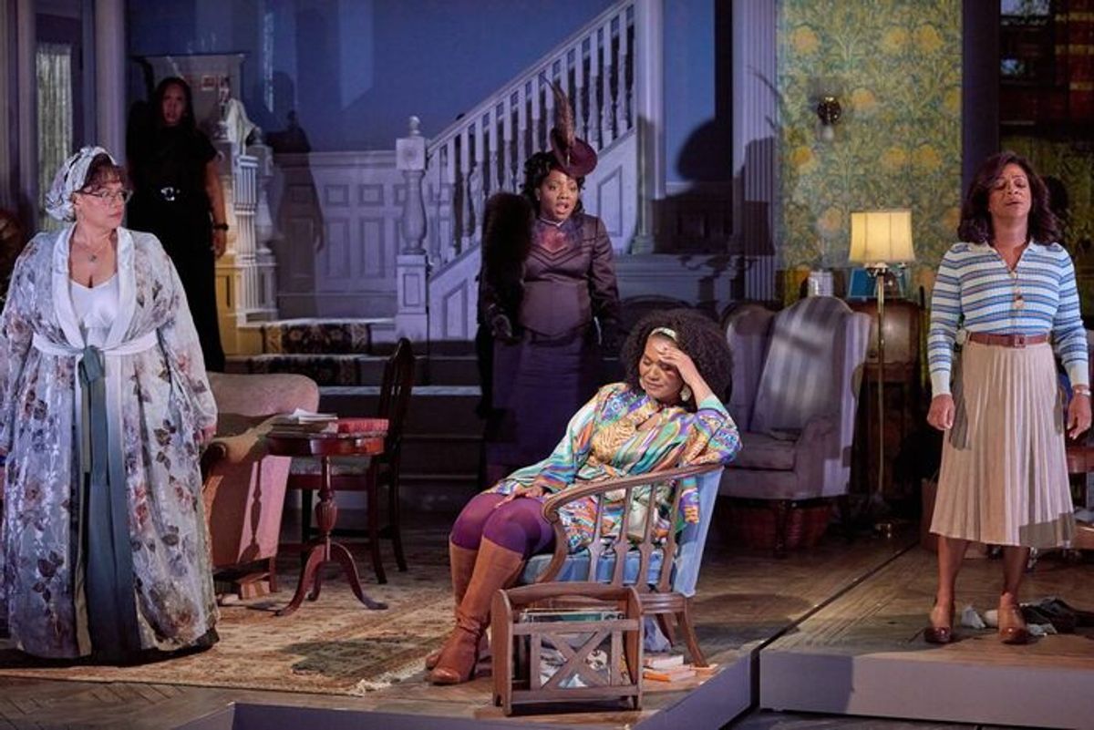 Adrienne Danrich, Kristy Swann, Aundi Marie Moore, Brandie Inez Sutton at 