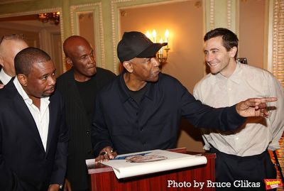 Brian Moreland, Kenny Leon, Denzel Washington and Jake Gyllenhaal  Photo