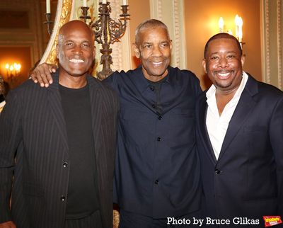 Kenny Leon, Denzel Washington and Brian Moreland Photo