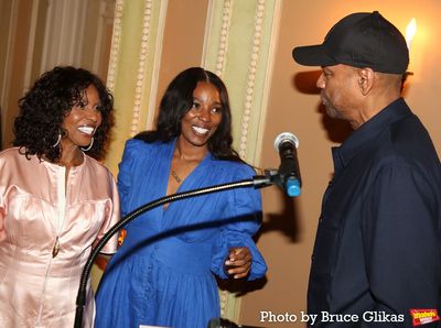 Pauletta Washington, Olivia Washington and Denzel Washington Photo