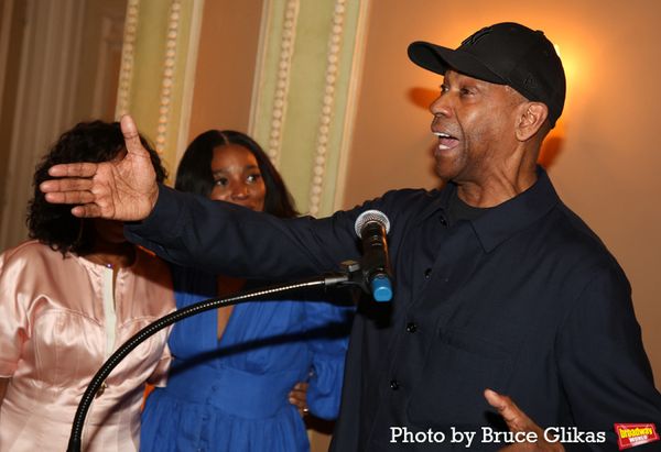 Pauletta Washington, Olivia Washington and Denzel Washington Photo