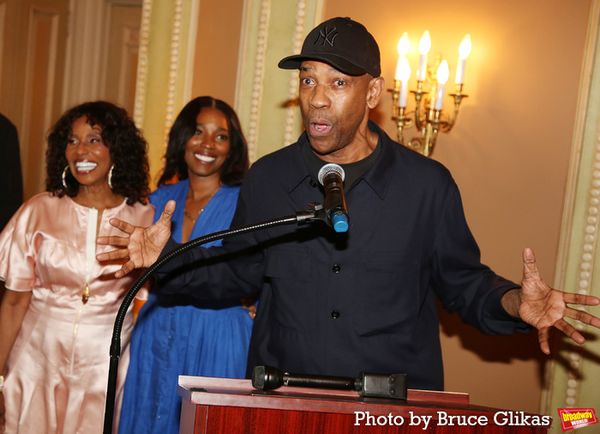 Pauletta Washington, Olivia Washington and Denzel Washington Photo