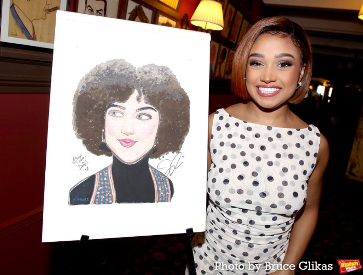 Jasmine Amy Rogers at Photos: BOOP! THE MUSICAL Stars Jasmine Amy Rogers Gets Her Very Own Sardi's Portrait