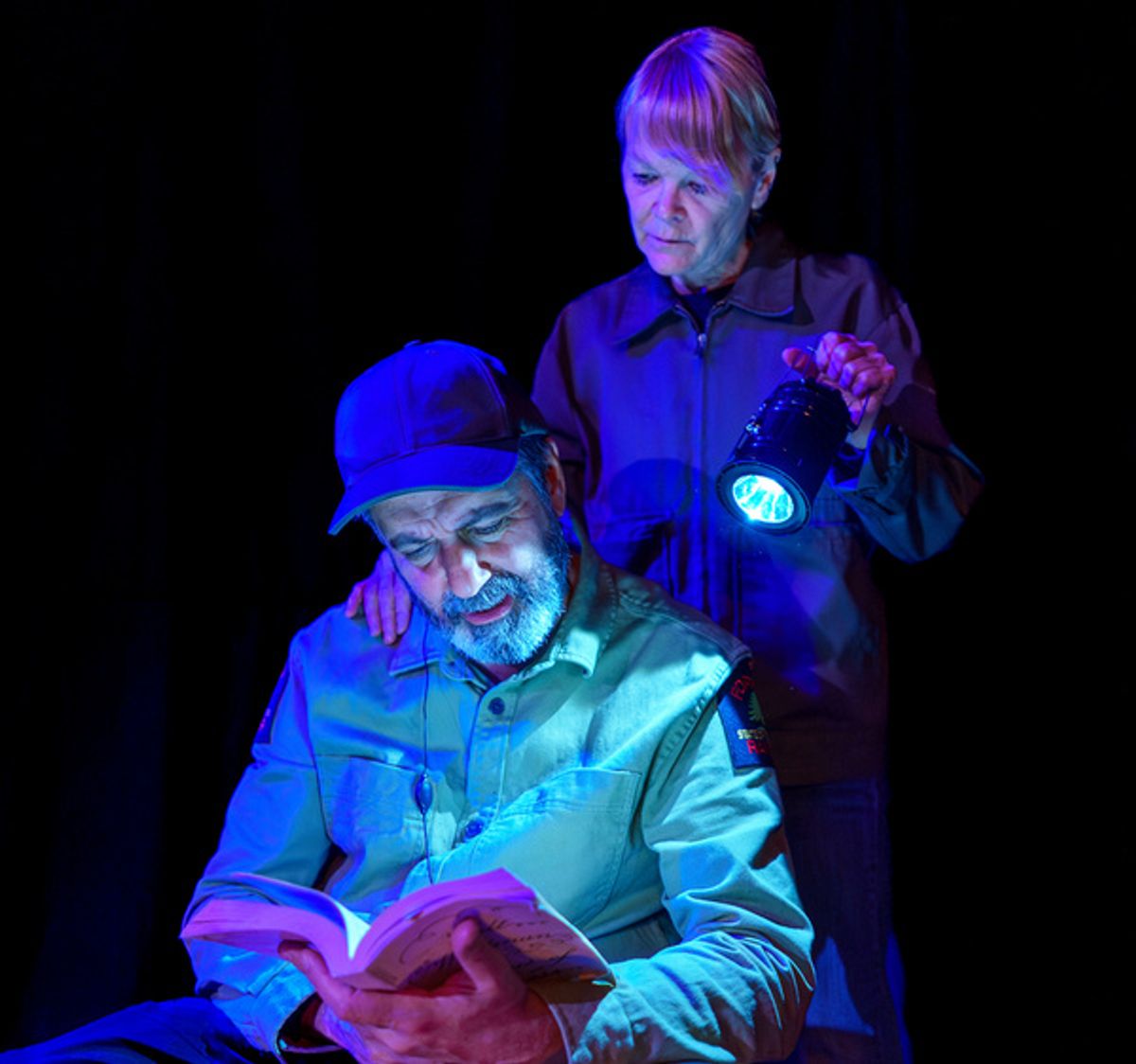 Ken Forman and Monique Vukovic in Joan Mathieu?s DIET COKE FOR THE DEAD. Photo by Bob Sacha. at 