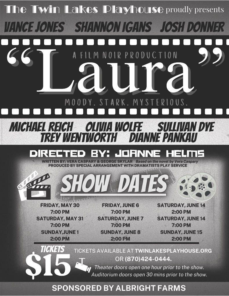Review: LAURA at Twin Lakes Playhouse in Mountain Home Review: LAURA at Twin Lakes Playhouse in Mountain Home Image