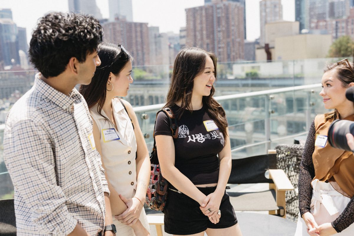 Nihar Duvvuri, Victoria Vourkoutiotis, Amalia Yoo, Grace Aki at 