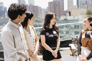 Nihar Duvvuri, Victoria Vourkoutiotis, Amalia Yoo, Grace Aki @ BroadwayWorld Nihar Duvvuri, Victoria Vourkoutiotis, Amalia Yoo, Grace Aki Photo