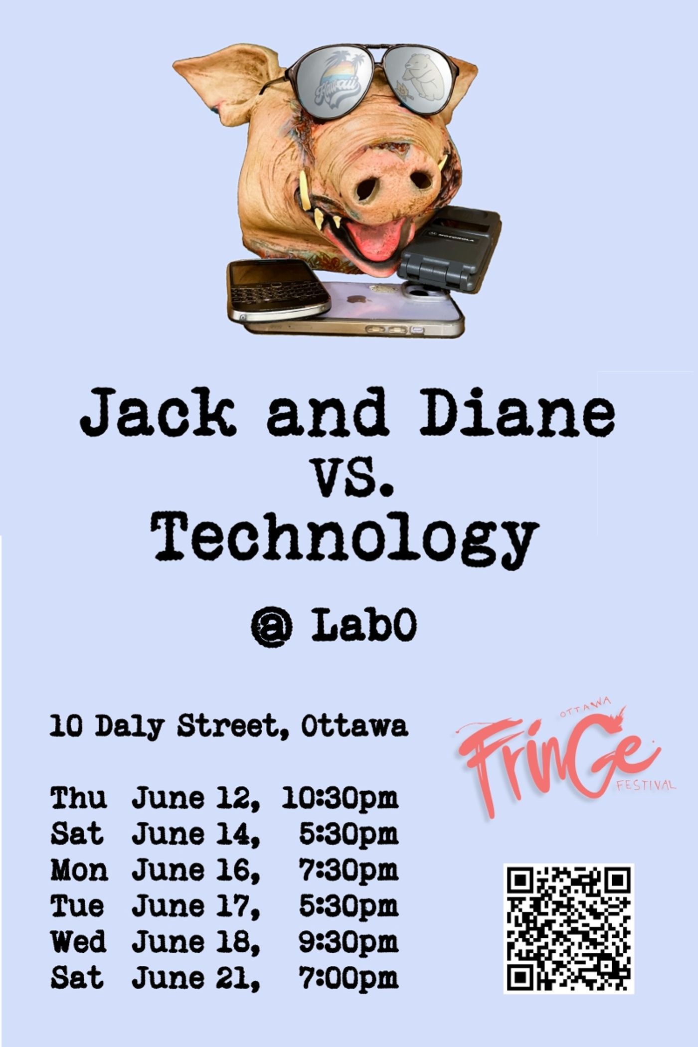 Interview: Karine Charland and Stephanie Haines of JACK AND DIANE VS. TECHNOLOGY at LabO during Ottawa Fringe  Image