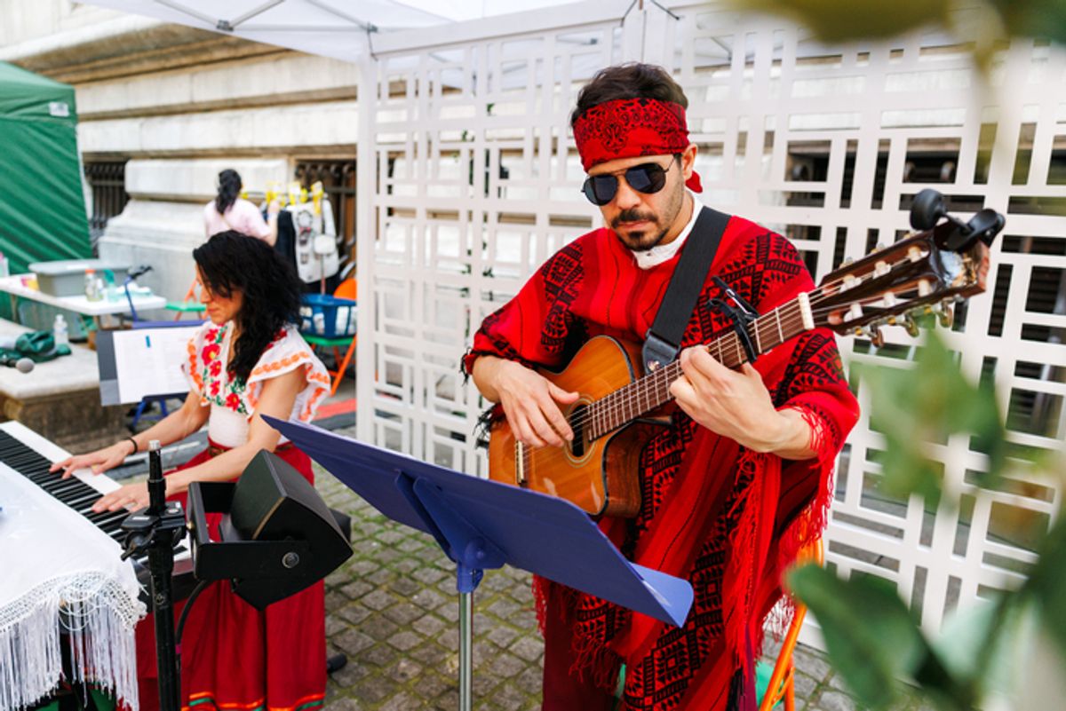 Angela Ortiz and Carlo Albán  at 