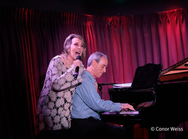 Susie Mosher with Music Director Lon Hoyt. Photo credit: Conor Weiss Photo