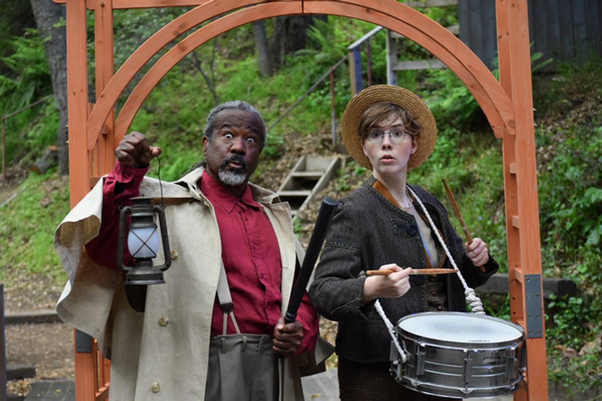 Gerald C. Rivers and Sky Wahl  Photo by Ian Flanders at Photos: MUCH ADO ABOUT NOTHING Opens Outdoor Summer Season At Theatricum This Weekend