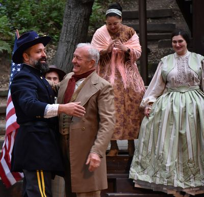Audrey Forman, Kelvin Morales (foreground), Shoshanna Green (facing upstage), Willow  Photo