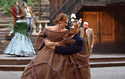 Willow Geer, Aaron Hendry and Ensemble  Photo by Isabel Stallings Photo