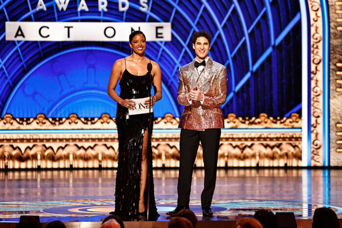 Renée Elise Goldsberry and Darren Criss at 