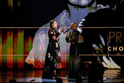 Sara Bareilles and Cynthia Erivo Photo