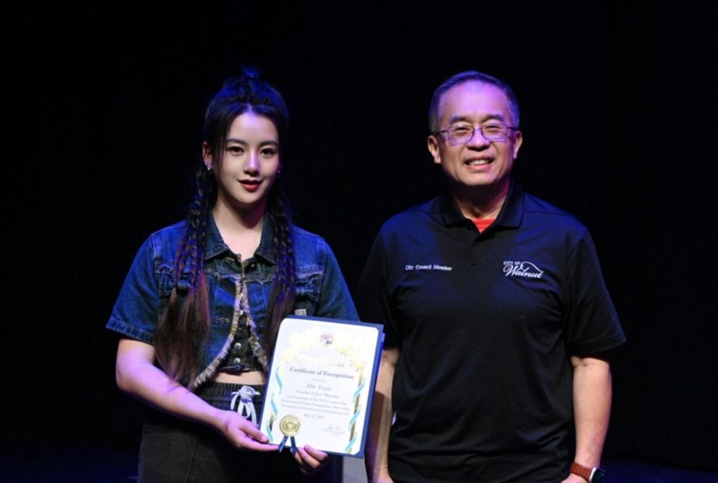 Min Yuan Receives City Council Commendation at Concert Star Competition  Image