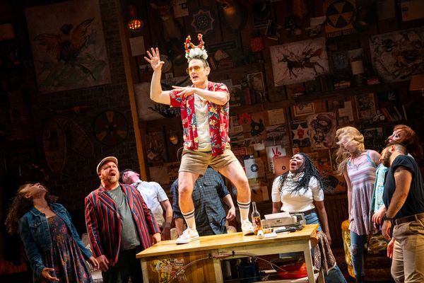 Eric Williams Morris and the Cast of THE UNTITLED UNAUTHORIZED HUNTER S. THOMPSON MUS Photo
