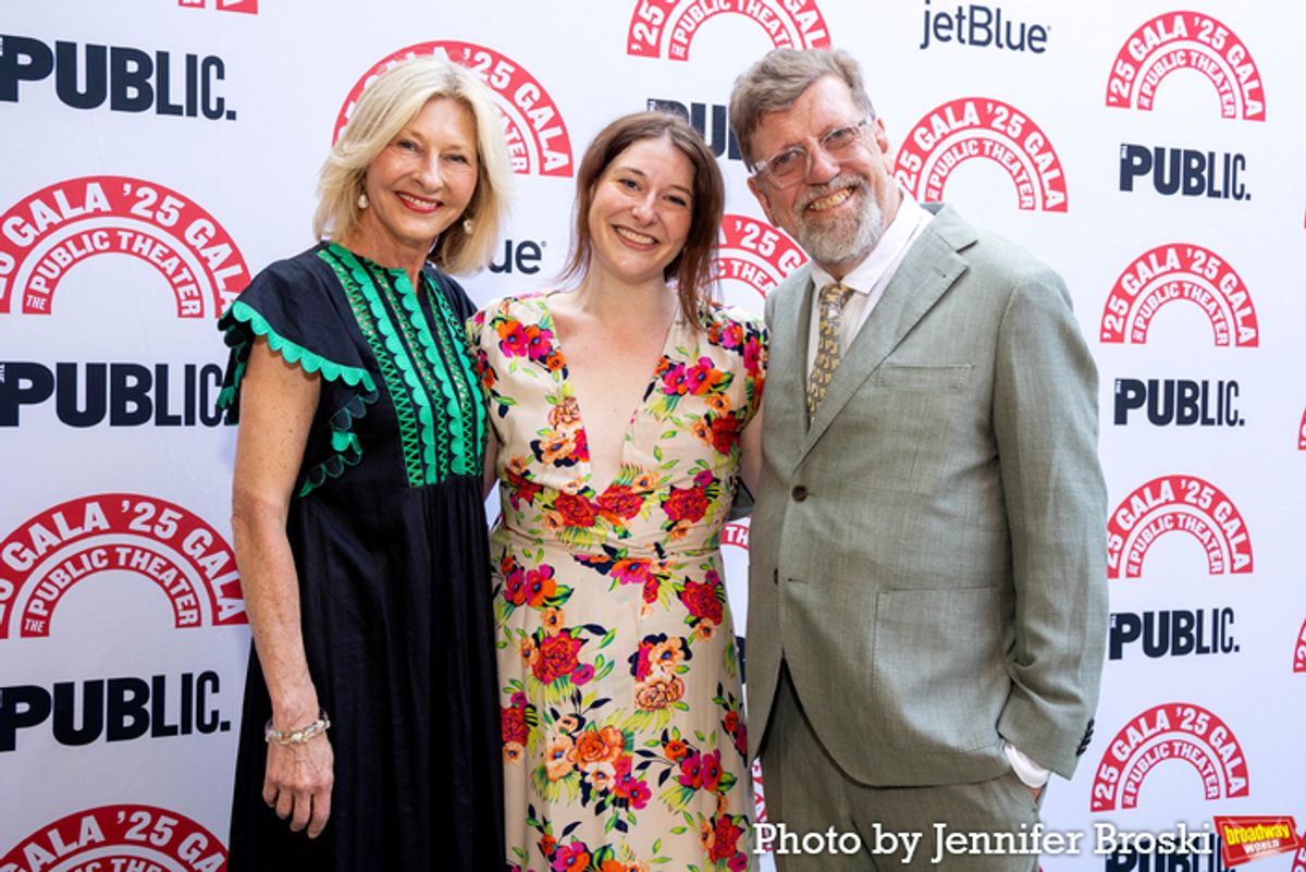 Laurie Eustis, Kylie Eustis, Oskar Eustis at 