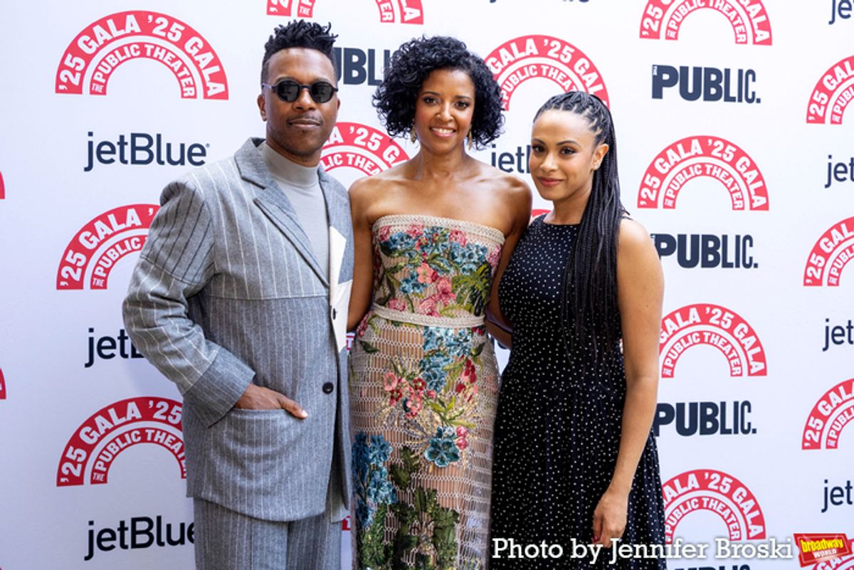 Leslie Odom, Jr., Renée Elise Goldsberry, Nicolette Robinson at 