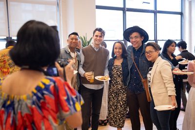 Lia Chang, Albert Guerzon and Jasmine Forsberg with Ester Barroso-Guerzon, Conrad Ric Photo