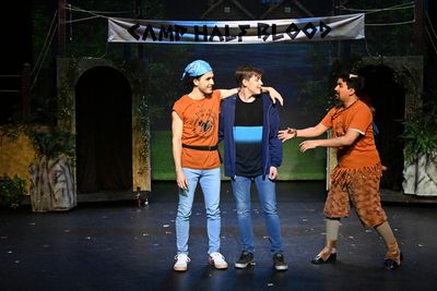 Mario Aguirre IV, Jaxon Anderson (Percy), and Trey Cardona (Grover) Photo