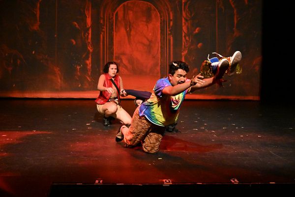 Yleana Dara (Annabeth), Jaxon Anderson (Percy), Trey Cardona (Grover)  Photo