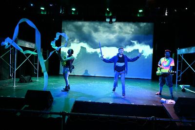 Yleana Dara (Annabeth), Jaxon Anderson (Percy), Trey Cardona (Grover)  Photo