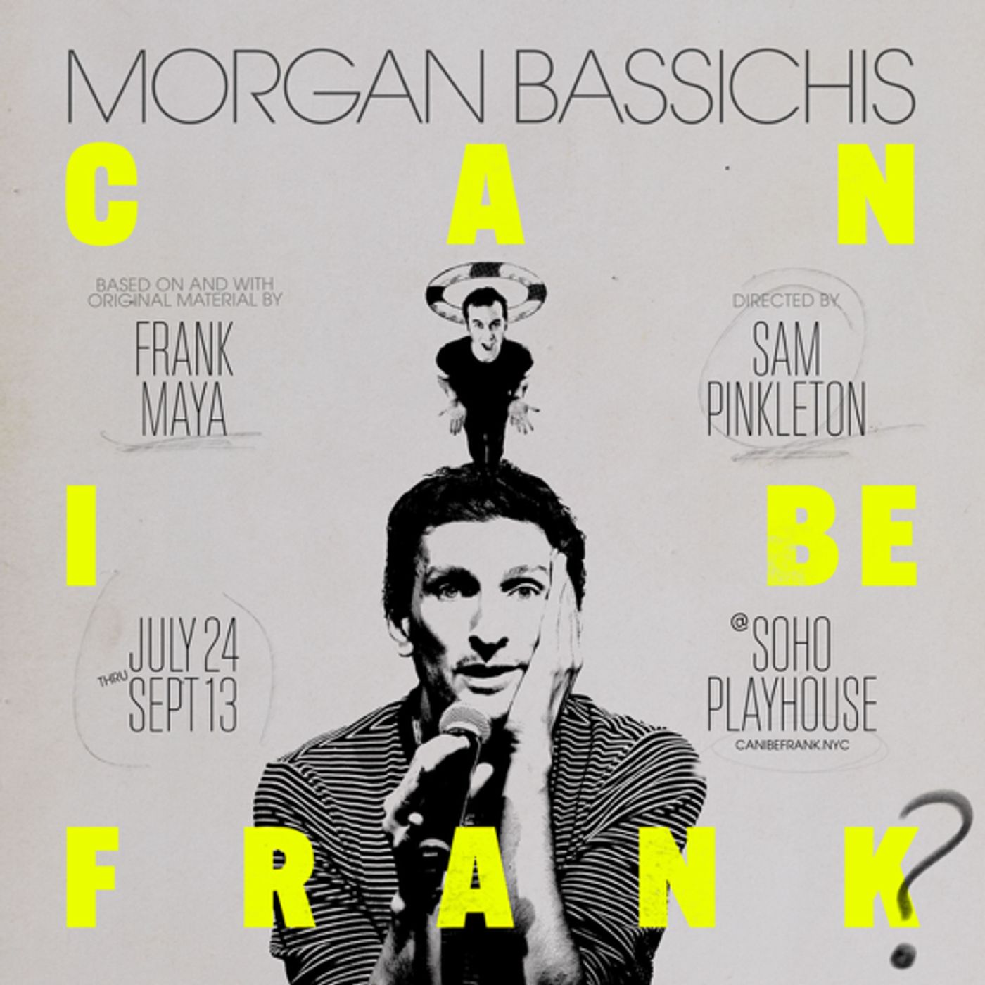 CAN I BE FRANK? by Morgan Bassichis is Coming to SoHo Playhouse  Image