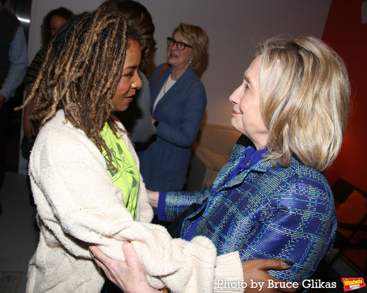 Kara Young and Hillary Clinton at 
